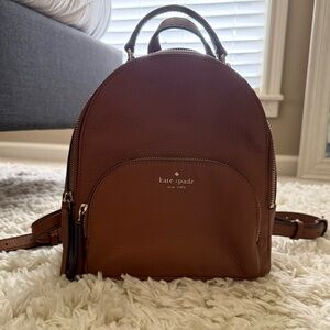 kate spade Pebbled Leather Mini Backpack in Chestnut Brown
